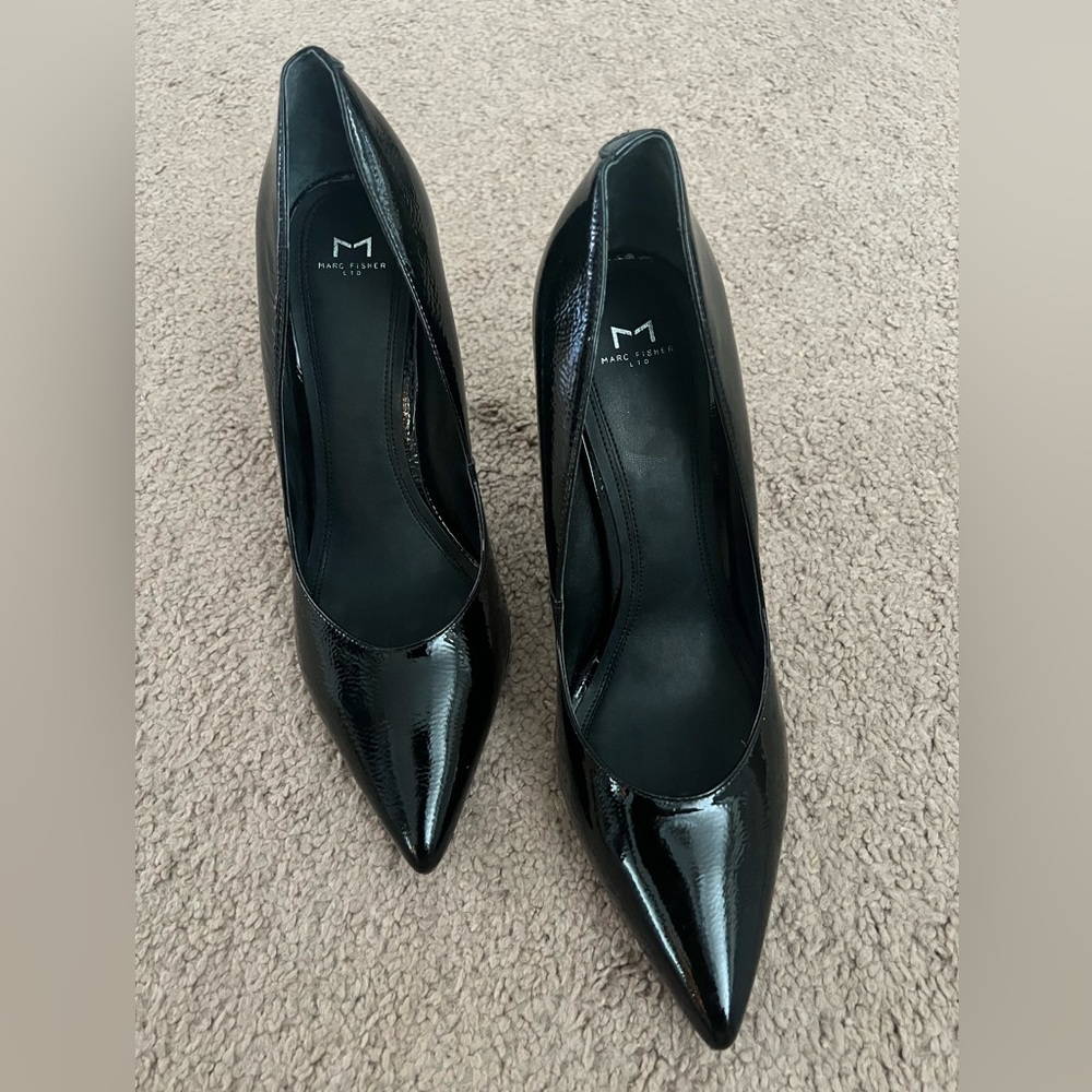 Marc Fisher Black Patent Leather Heels